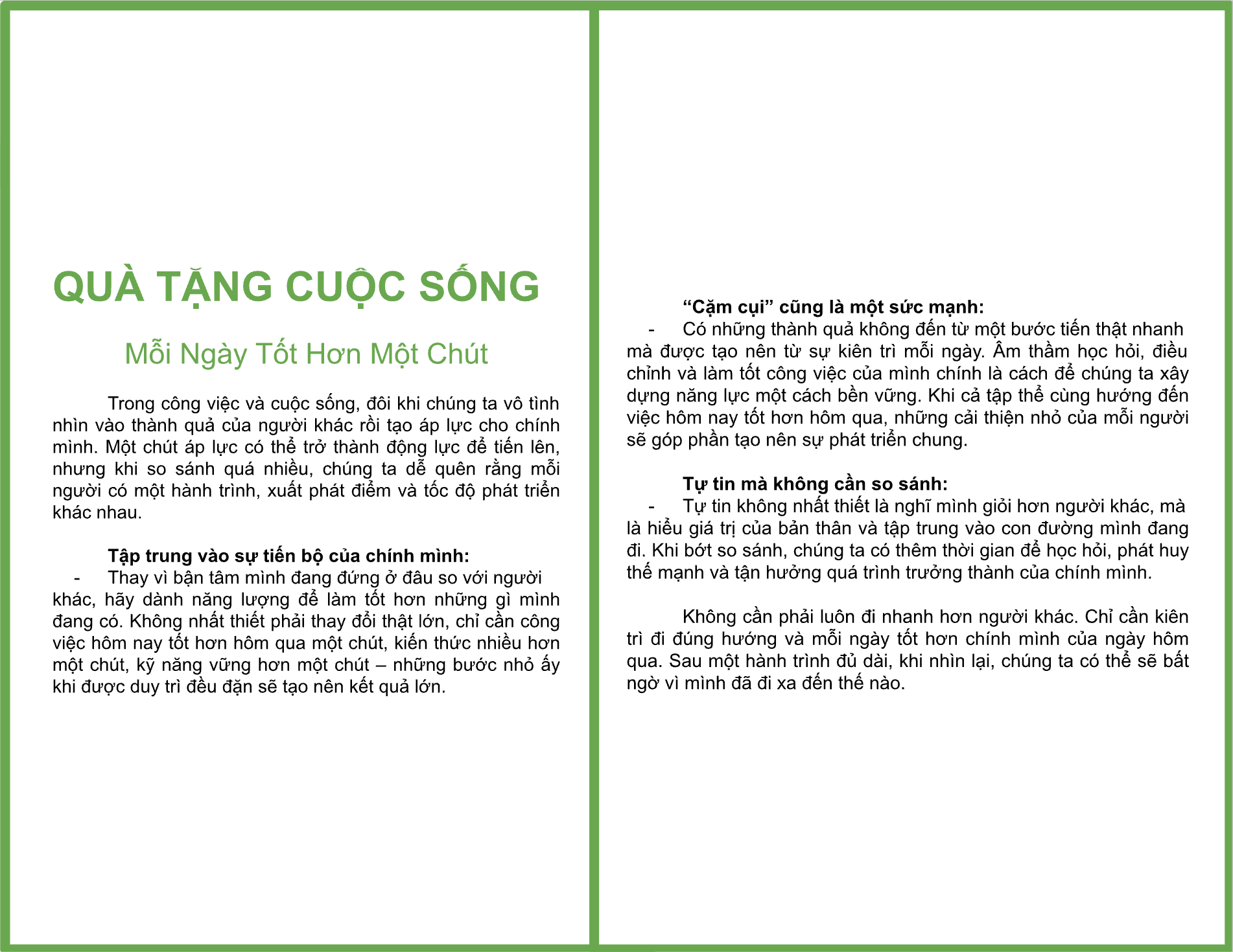 Quà Tặng Cuộc Sống